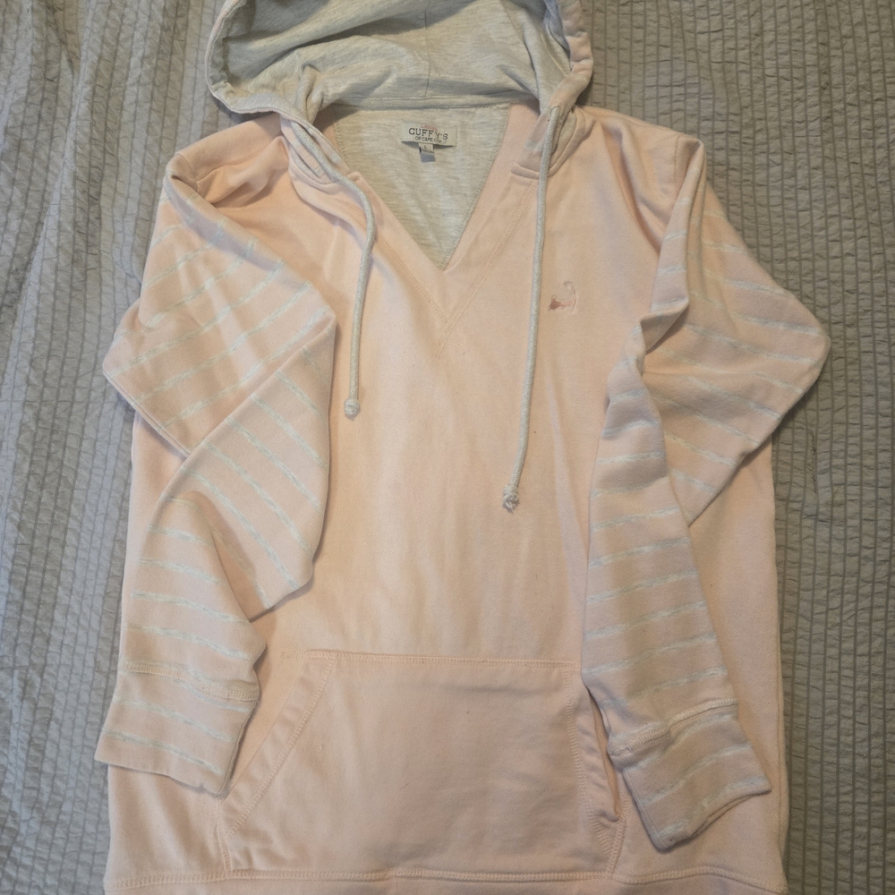 Cuffys of Cape Cod Women's Pale Pink Hoodie Sweater